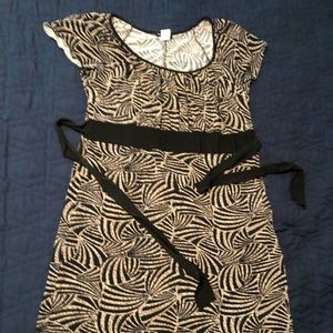 Black and brown patterned dress